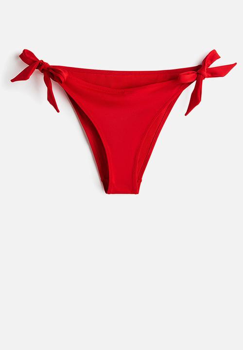 H&M - Tie tanga bikini bottoms - red