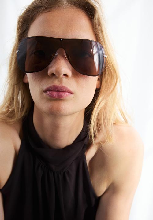 H&M - Visor sunglasses - gold-coloured/brown