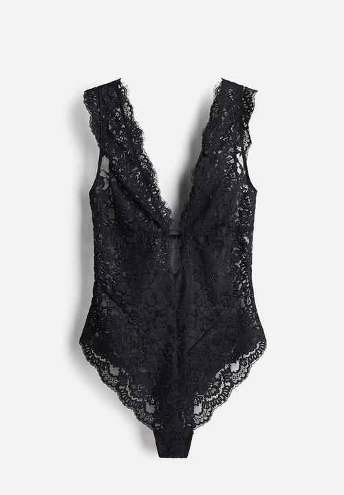 H&M - Lace body - black