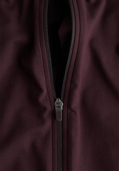 H&M - Zip-through sports jacket with softmove? - chocolate plum