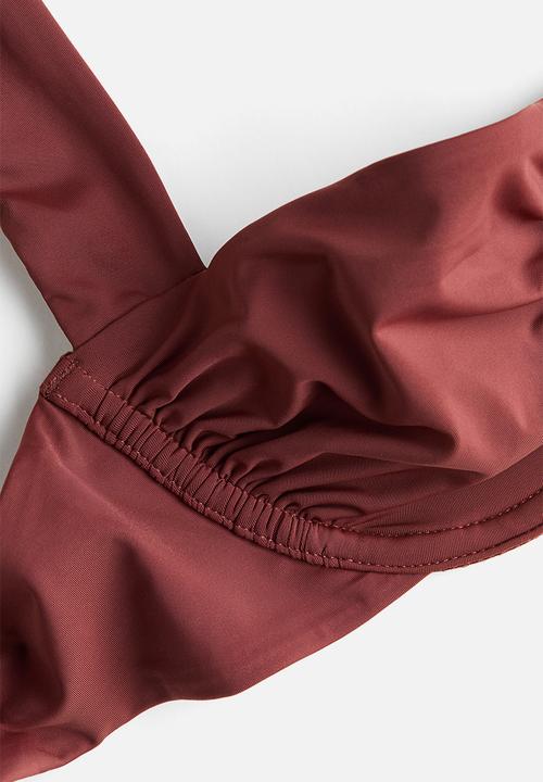 H&M - Balconette bikini top - rust red