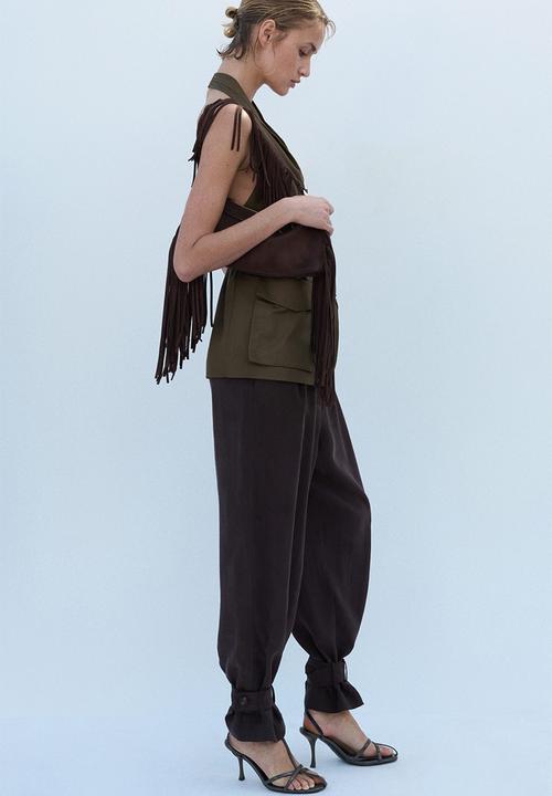 H&M - Balloon trousers - dark brown