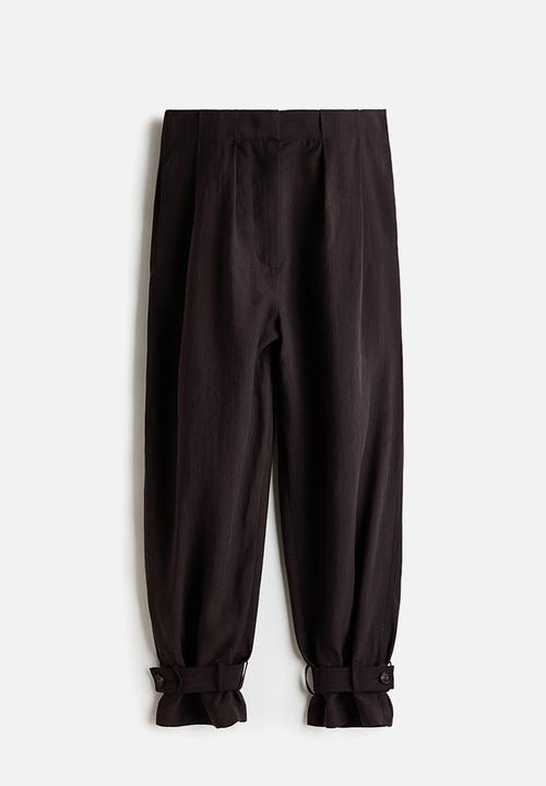 H&M - Balloon trousers - dark brown
