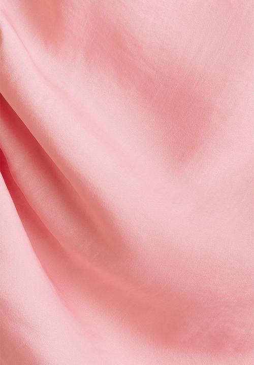 H&M - Asymmetric tie-detail top - light pink