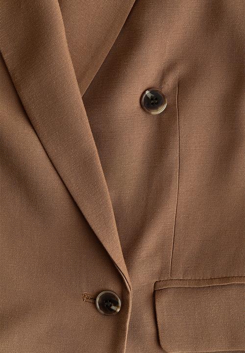 H&M - Double-breasted blazer - brown