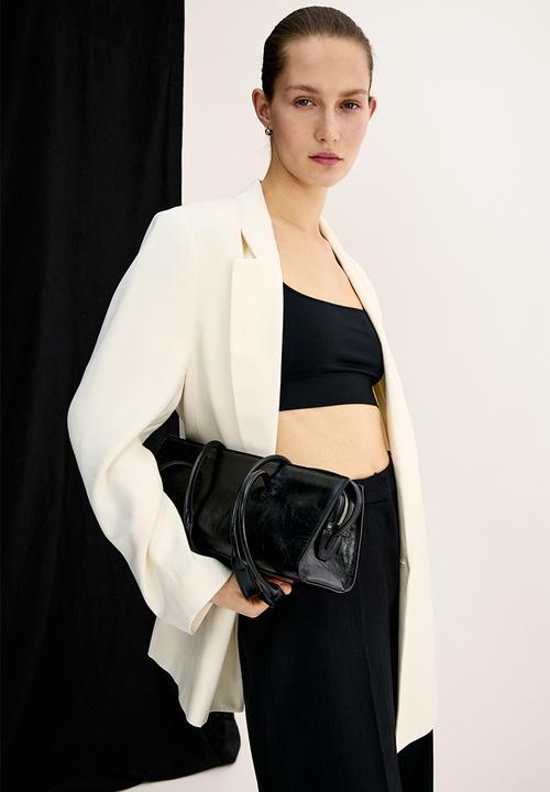 H&M - Double-breasted blazer - cream