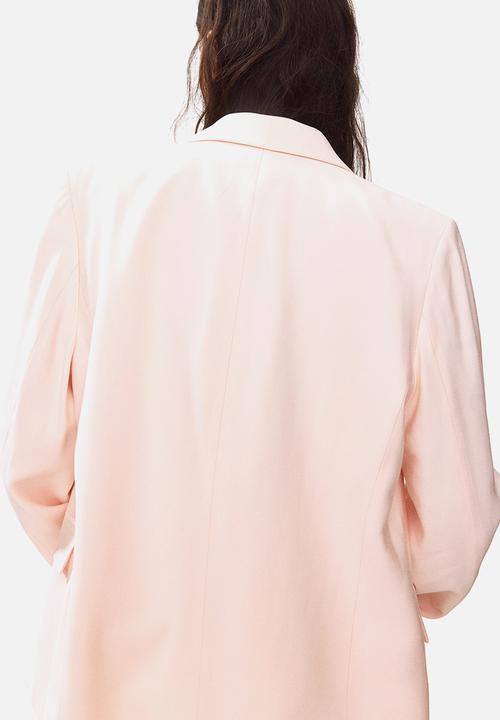 H&M - Double-breasted blazer - light pink