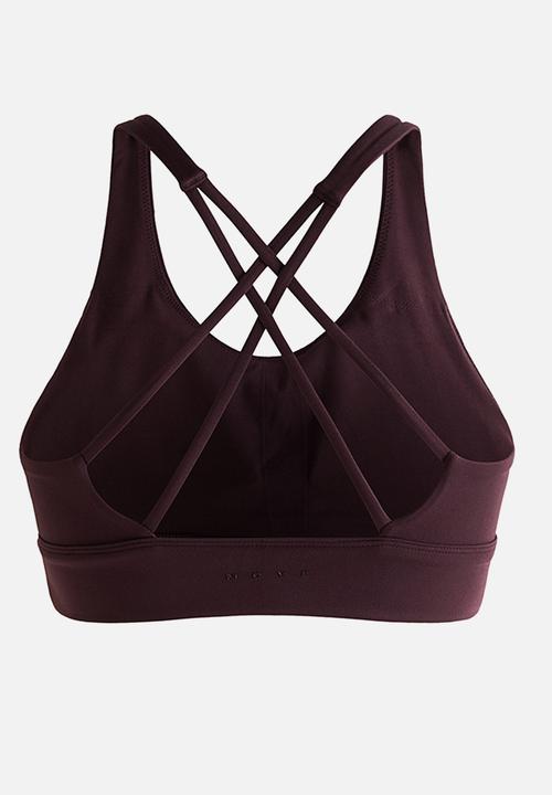 H&M - Medium support sports bra with softmove? - chocolate plum