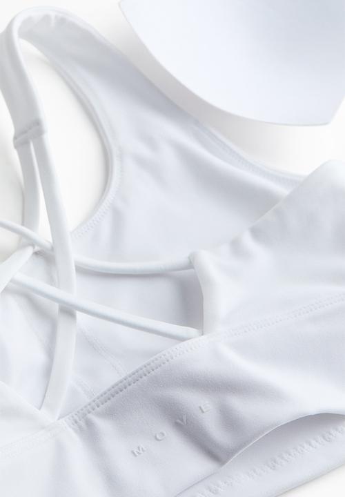 H&M - Medium support sports bra with softmove? - white