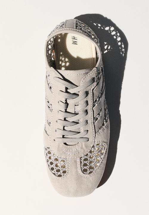 H&M - Crochet-look trainers - light grey