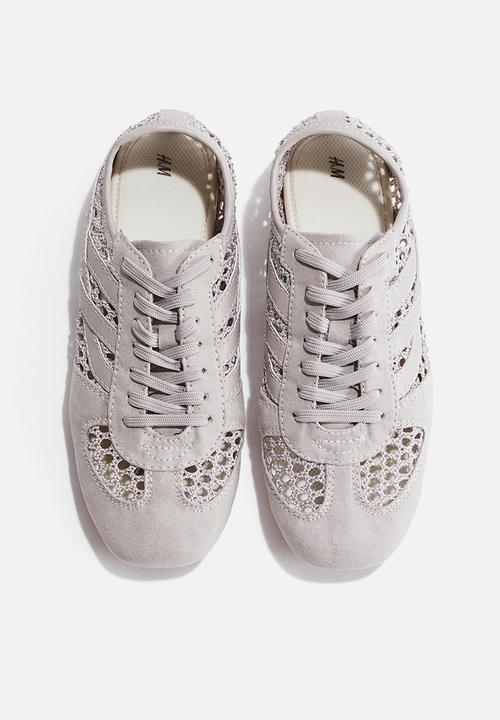 H&M - Crochet-look trainers - light grey
