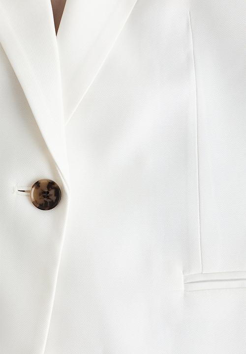 H&M - Short-sleeved blazer - white