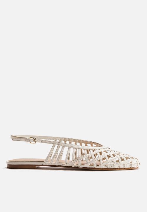 H&M - Leather slingbacks - light mole
