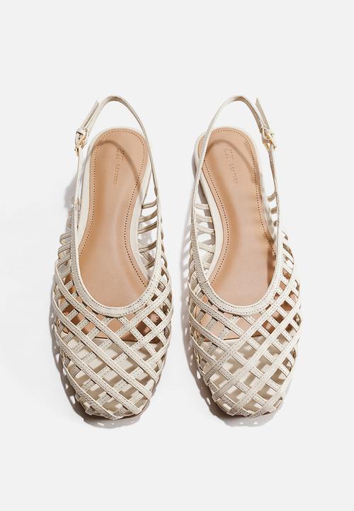 H&M - Leather slingbacks - light mole