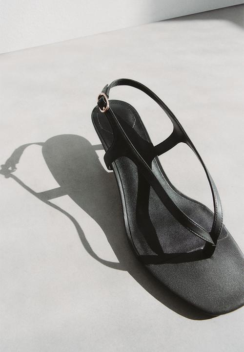 H&M - Kitten-heeled sandals - black