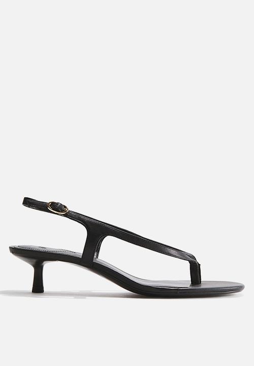 H&M - Kitten-heeled sandals - black