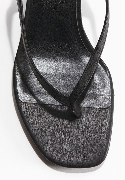 H&M - Kitten-heeled sandals - black