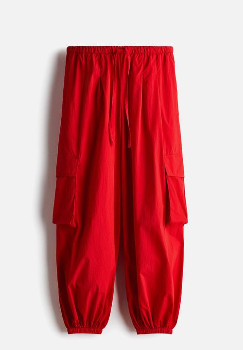 H&M - Balloon cargo trousers - bright red