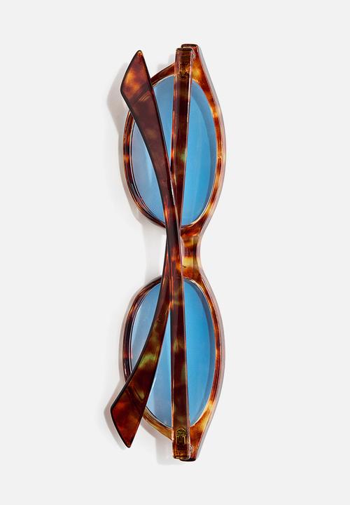 H&M - Oval sunglasses - brown/tortoiseshell pattern