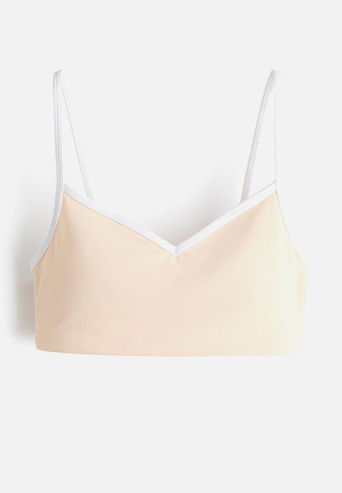 H&M - Medium support sports bra with softmove? - butter yellow