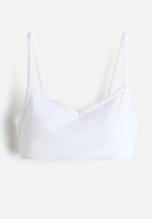 H&M - Medium support sports bra with softmove? - white