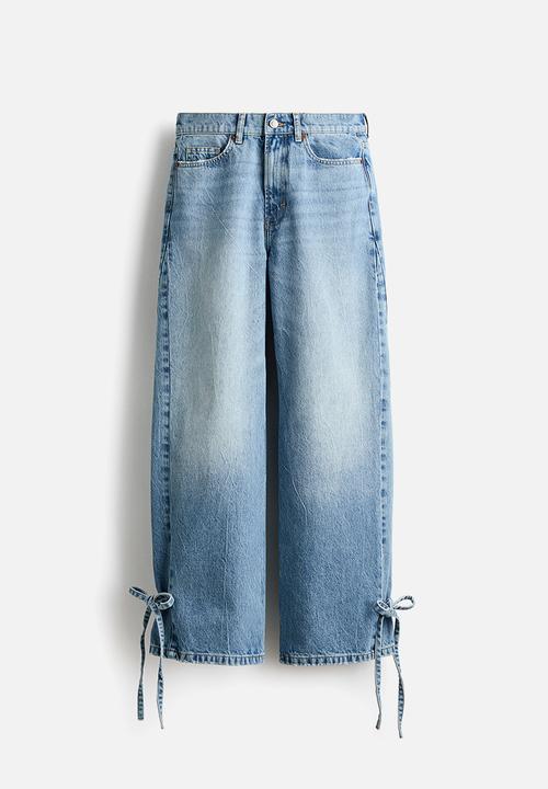 H&M - Barrel high waist ankle jeans - denim blue