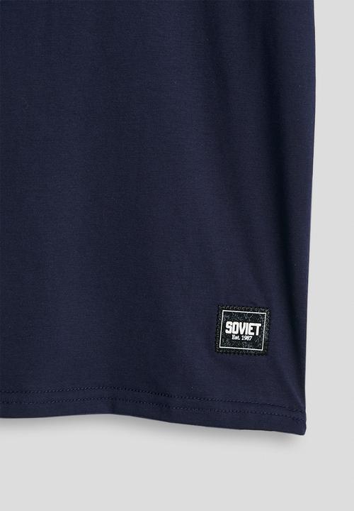 SOVIET - Boys S/Slv Crew Neck Tee - Navy