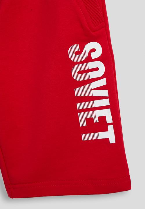 SOVIET - Boys Track Short - Red
