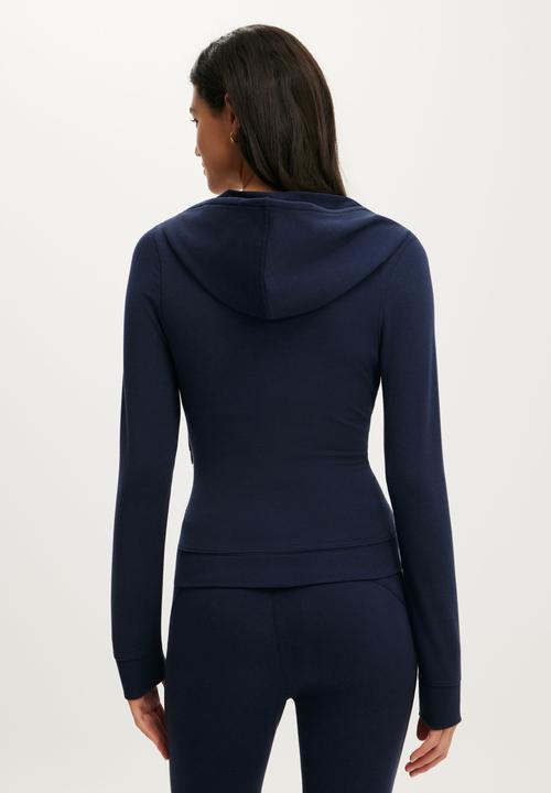 Cotton On - Stretch Fleece Fitted Zip Through - Prep Sport Navy