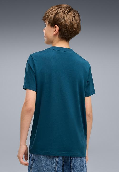 PUMA - Ess 2 Color No.1 Logo Tee B - Midnight Petrol