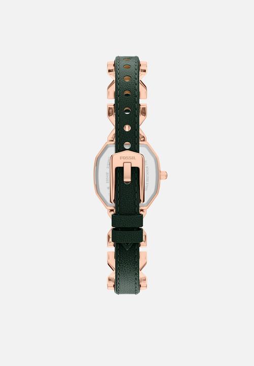 Fossil - Harlow ES5498 Watch - Rose Gold & Green