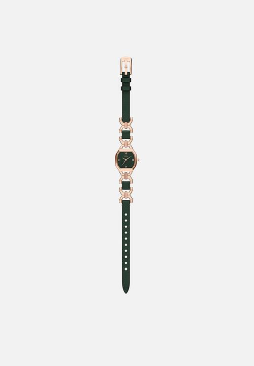 Fossil - Harlow ES5498 Watch - Rose Gold & Green
