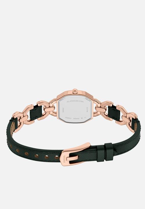 Fossil - Harlow ES5498 Watch - Rose Gold & Green
