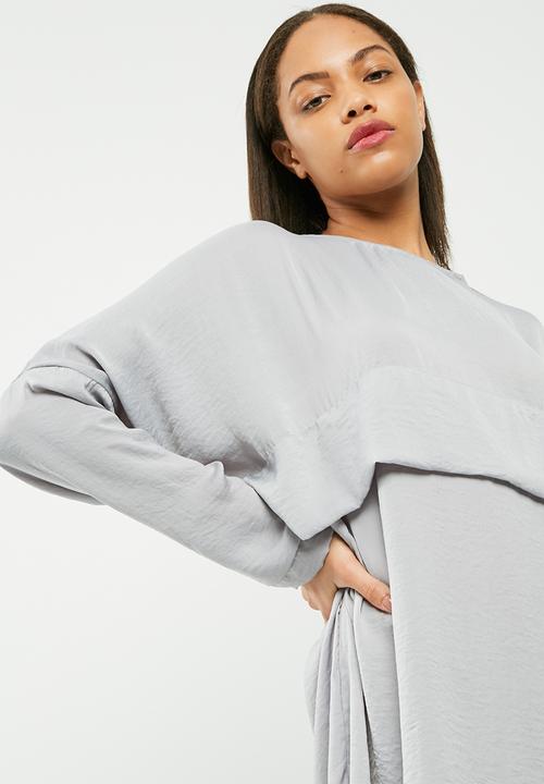 Missguided - Oversized satin dress