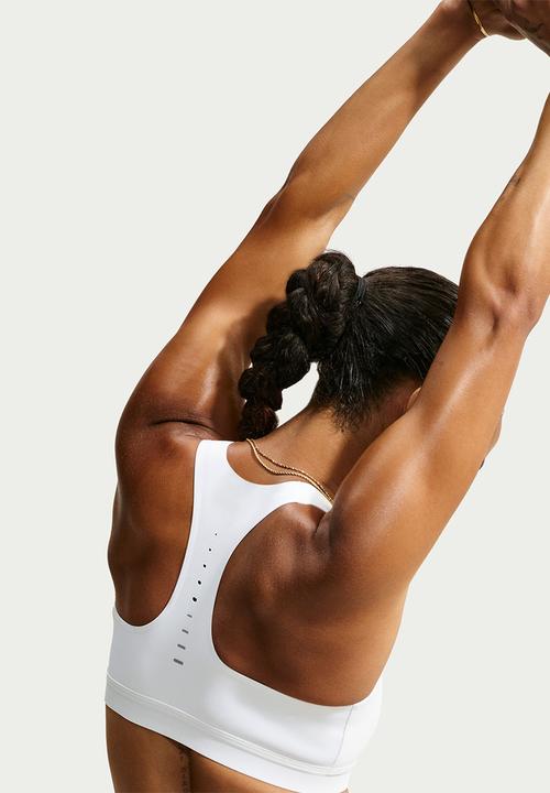 Nike - W Nk Swift High-Support Lightly Lined Sports Bra - White/Reflectivesilv