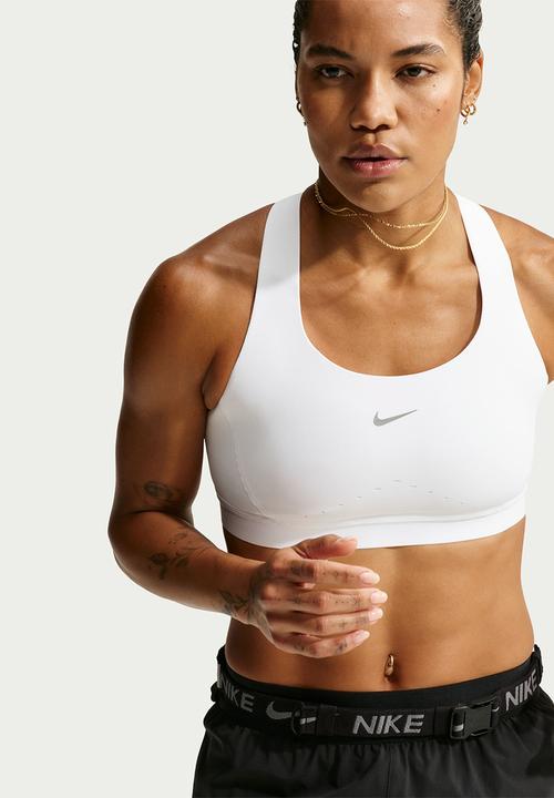 Nike - W Nk Swift High-Support Lightly Lined Sports Bra - White/Reflectivesilv