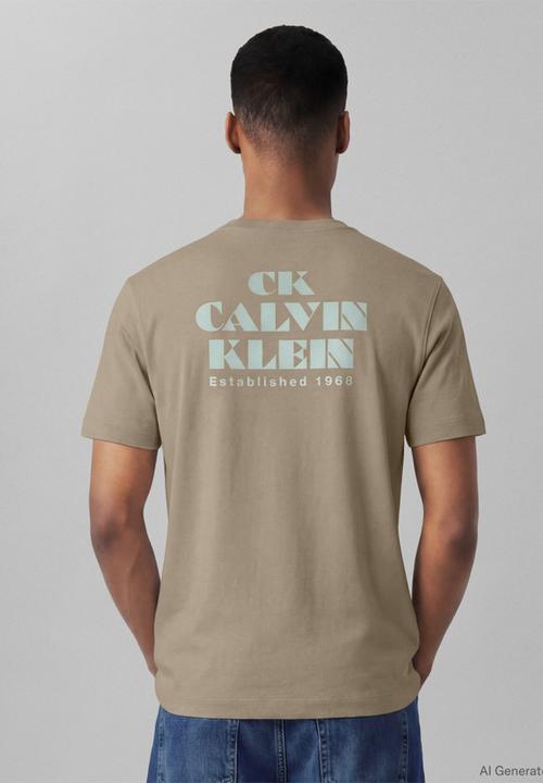 Calvin Klein - Resort Graphic T-Shirt-Plaza Taupe - Plaza Taupe
