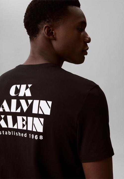 Calvin Klein -  30s Resort Graphic T-shirt - Black