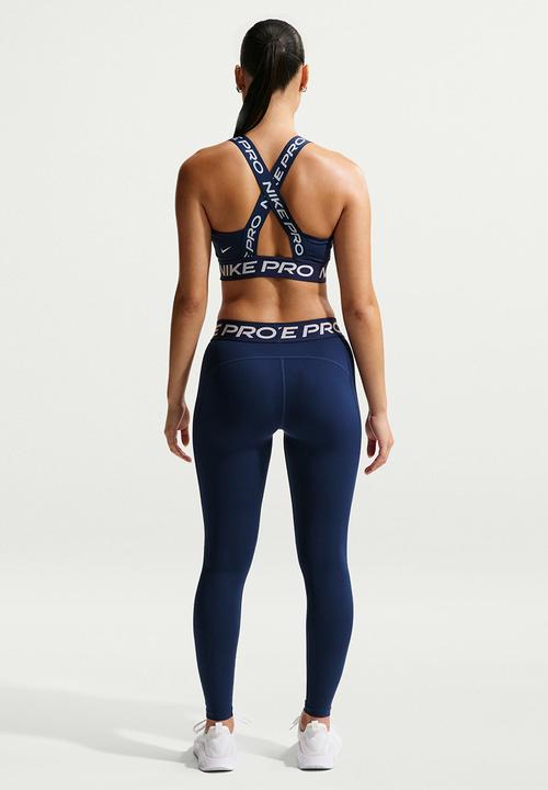 Nike - W Np Df 365 Mr Tight Usm - Midnight Navy/White