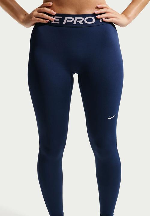 Nike - W Np Df 365 Mr Tight Usm - Midnight Navy/White