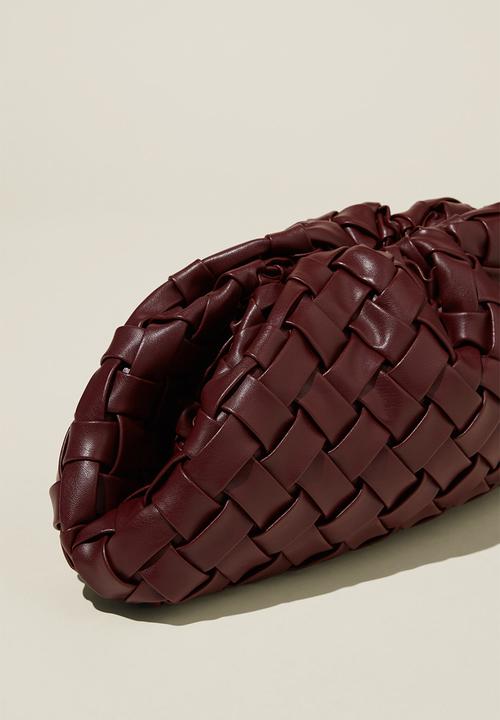 Rubi - Tory Scrunch Oversized Clutch - Deep Berry