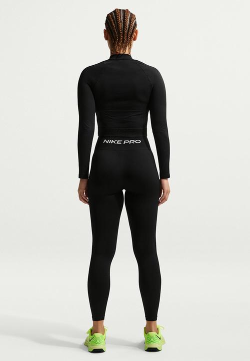 Nike - W Np Df Smls Hr 7/8 Tight Wt - Black/White