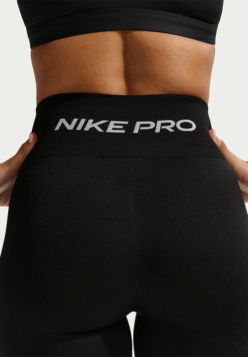 Nike - W Np Df Smls Hr 7/8 Tight Wt - Black/White
