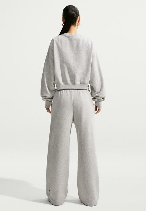 Nike - W Nk Stdo Flc Mw Std Oh Wl Pnt - Wolfgrey/Htr/Greyfog/Sail