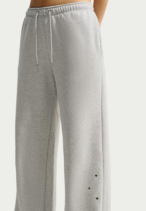 Nike - W Nk Stdo Flc Mw Std Oh Wl Pnt - Wolfgrey/Htr/Greyfog/Sail