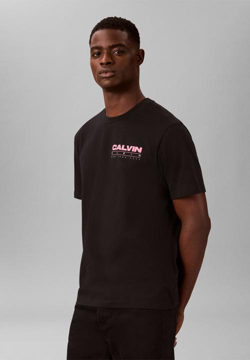 Calvin Klein - 20S Disc Stack Graphic T-Shirt-Black-Black