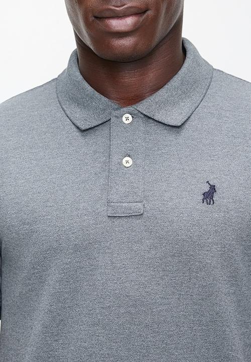 POLO - Mens stretch pique short sleeve golfer - grey