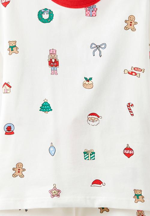 Cotton On - Kids Dreamdrift Family Xmas Pj Set - Vanilla/Everything Christmas