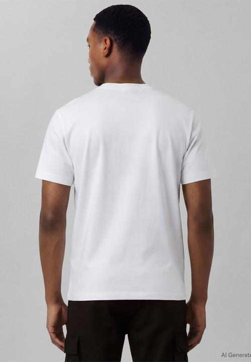 Calvin Klein - Short sleeve 30s eu Calvin klein stack graphic tee - white
