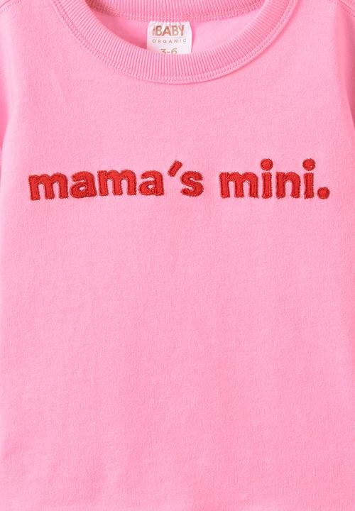 Cotton On - Baby Essential Short Sleeve Graphic Tee - Strawberry Milk/Mama S Mini